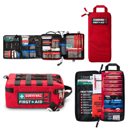 SURVIVAL Family & Slimline First Aid Kit Bundle