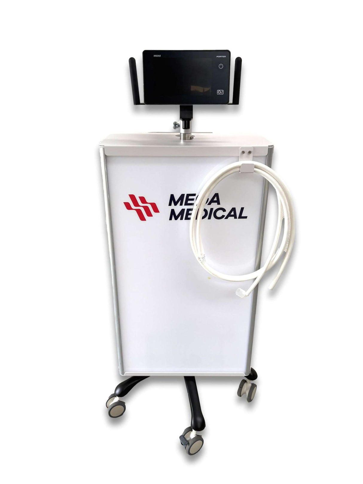 Anaesthetic Gas System Trolley with Dual Cylinder Cabinet
