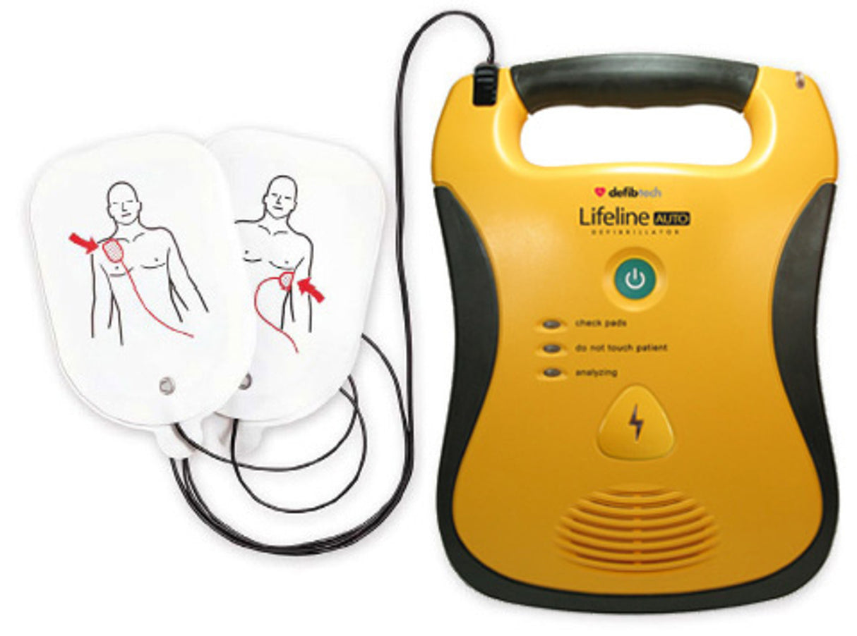 Defibtech Lifeline Fully-Automatic Defibrillator – Basic Bundle