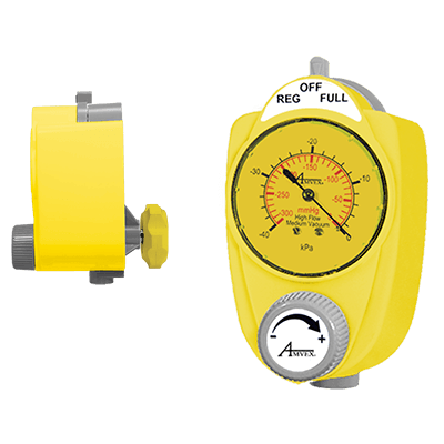 Amvex Suction Regulator - Continuous 3 Mode 0-300 mmHg - Analogue with Bronze Filter