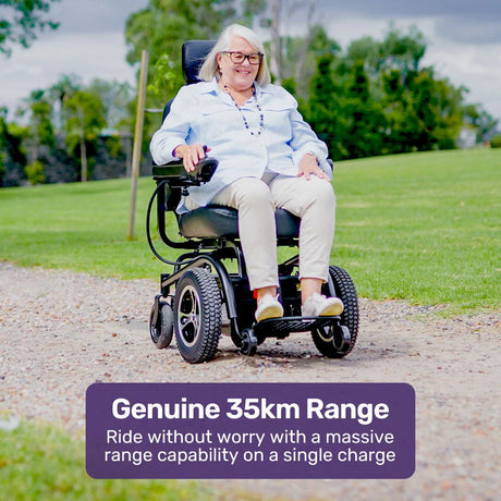 Front Wheel Drive Electric Wheelchair – 35km Range, Ultra-Comfortable