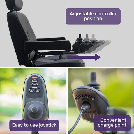 Front Wheel Drive Electric Wheelchair – 35km Range, Ultra-Comfortable