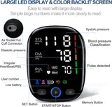 Kingclinic Blood Pressure Monitor Upper Arm Automatic BP Cuff Machine with LED