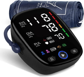 Kingclinic Blood Pressure Monitor Upper Arm Automatic BP Cuff Machine with LED