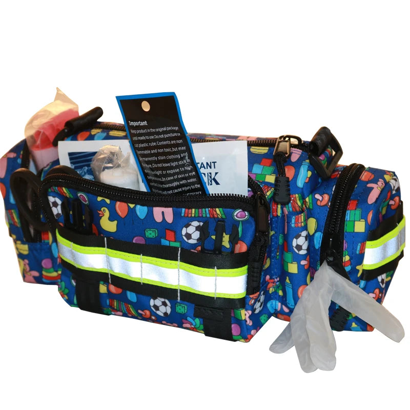 Trauma Compartment Cartoon First Aid Bum Bag – 34cm × 16cm × 12.5cm