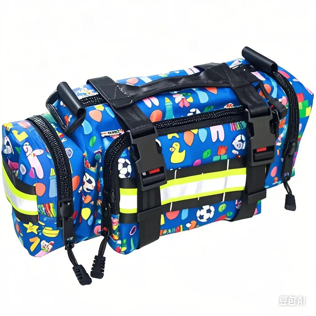 Trauma Compartment Cartoon First Aid Bum Bag – 34cm × 16cm × 12.5cm