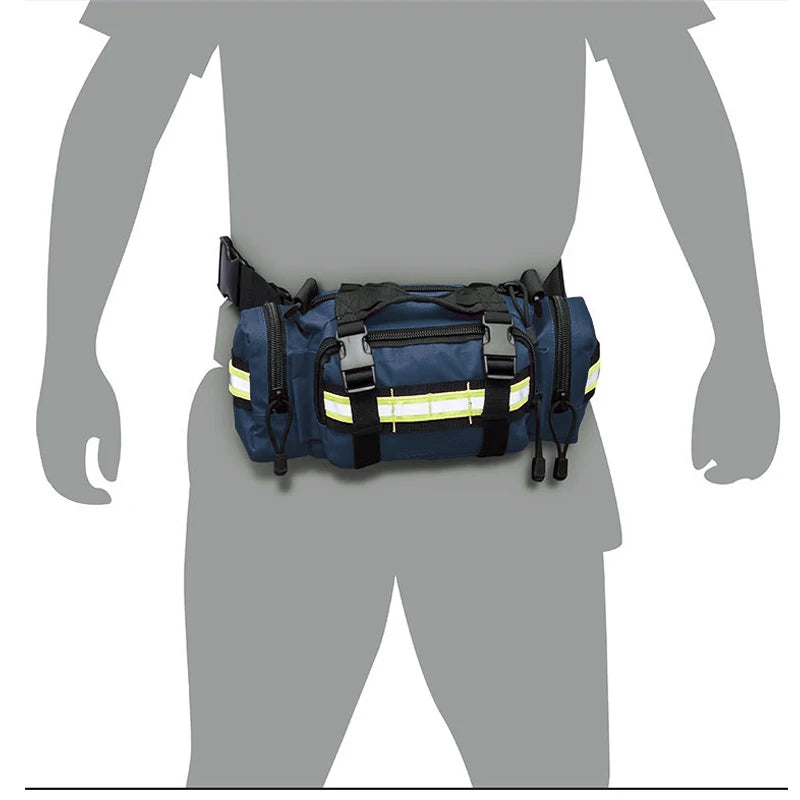 Trauma Compartment First Aid Bum Bag - 34cm × 16cm × 12.5cm