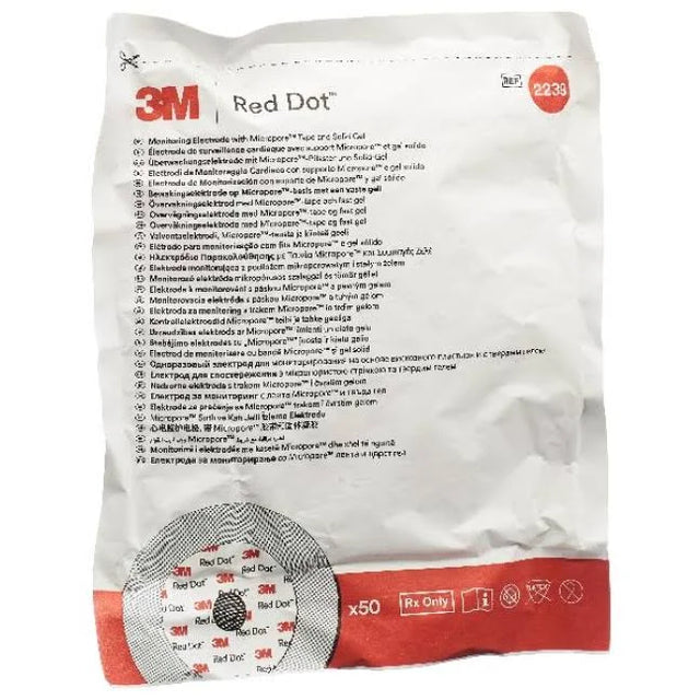 3M Red Dot Adult Micropore Box/50 - (for LP1000, LP12, LP15 & LP20E)