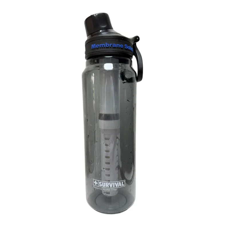 SURVIVAL Water Filter Bottle – 36oz / 1.06L
