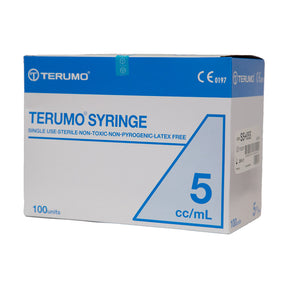 Terumo Hypodermic Syringes 5ml Leur Lock Box/100