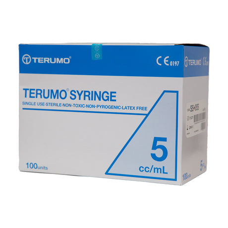 Terumo Hypodermic Syringes 5ml Leur Lock Box/100